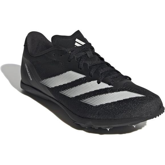 NWT adidas Unisex Adizero Sprintstar Track Sneaker,Black/Metallic/White,9.5  Men - Picture 1 of 7